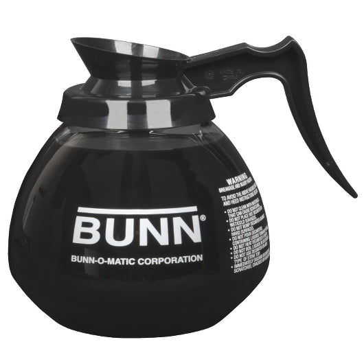 Bunn Black Handle 12 Cup Glass Coffee Decanter, 1 x 3 ct Case - Glassware & Drinkware