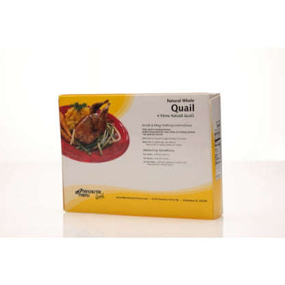 Manchester Farms Quail Whole Natural Retail Sleeve, 6 x 16 oz Case - DOT product image 2
