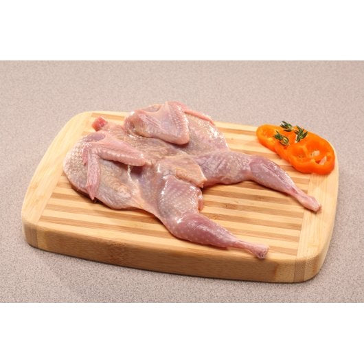 Manchester Farms Frozen Raw Marinated Bone-In Breast Cut Quail, 6 x 4 each Case - DOT product image 2
