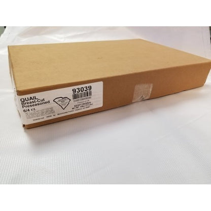 Manchester Farms Frozen Raw Marinated Bone-In Breast Cut Quail, 6 x 4 each Case - DOT product image 3