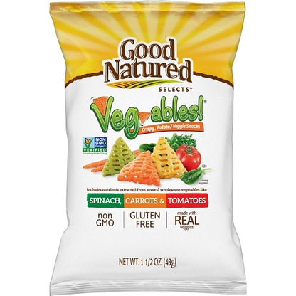 Herr's Good Natured Veg-Ables Snacks, 6 x 1.5 oz Case - Snacks