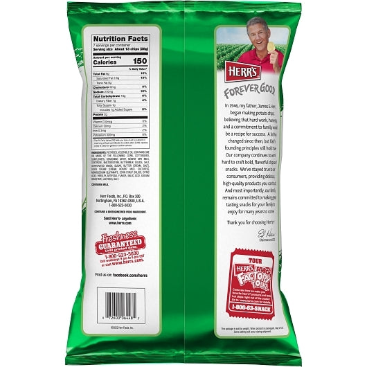 Herr Brands Sour Cream & Onion Chips, 12 x 7 oz Case - DOT product image 5