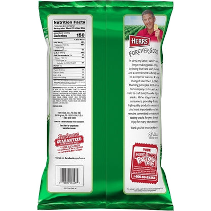 Herr Brands Sour Cream & Onion Chips, 12 x 7 oz Case - DOT product image 5