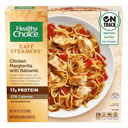 Healthy Choice Cafe Steamers Chicken Margherita, 8 x 9.5 oz Case - Frozen Meat & Seafood