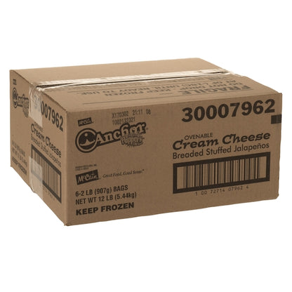 Anchor Poppers Ovenable Cream Cheese Breaded Stuffed Jalapeno, 6 x 2 lb Case - DOT product image 7