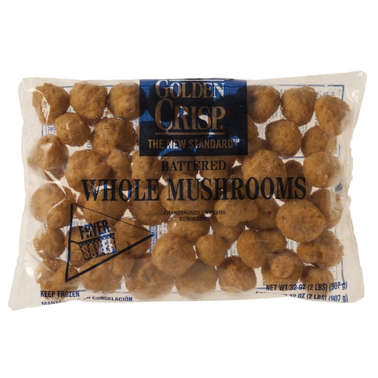 Golden Crisp Fryer Saver Battered Whole Mushrooms, 6 x 2 lb Case - DOT product image 2