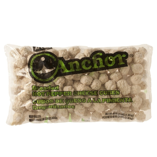 Anchor Breaded Hot Pepper Cheese Cube, 6 x 3 lb Case - DOT product image 2
