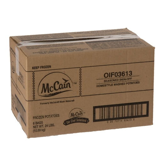 Mccain Seasoned Skin Off Homestyle Mashed Potatoes, 6 x 6 x 24 lb Case - DOT product image 3