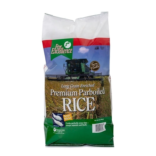 Producers Rice Mill Premium Parboiled Rice, 1 x 50 lb Case - Breakfast Foods