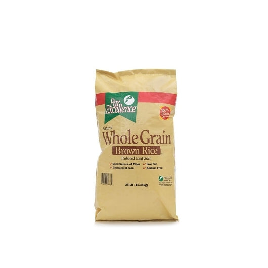 Par Excellence Parboiled Inc. Par Excellence Whole Grain Parboiled Brown Rice, 1 x 25 lb Case - Breakfast Foods