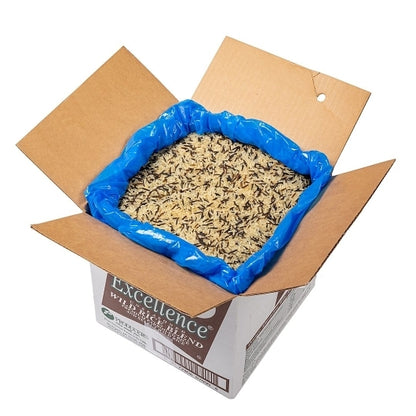 Wild Blend Rice Parboiled Long Grain & Wild Rice Box, 1 x 25 lb Case - GS1 open-case image