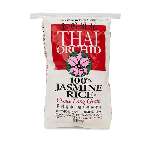 Rice Thai Orchid Jasmine Rice, 1 x 25 lb Case - Breakfast Foods