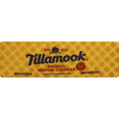 Tillamook Smoked Cheddar Cheese Loaf, 6 x 2 lb Case - Cheese & Dairy