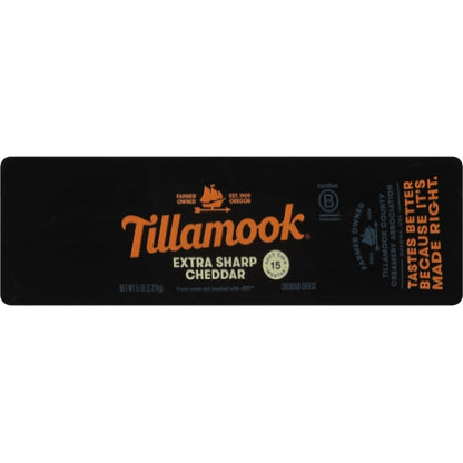 Tillamook Extra Sharp Yellow Cheddar Loaf, 2 x 5 lb Case - DOT product image 3