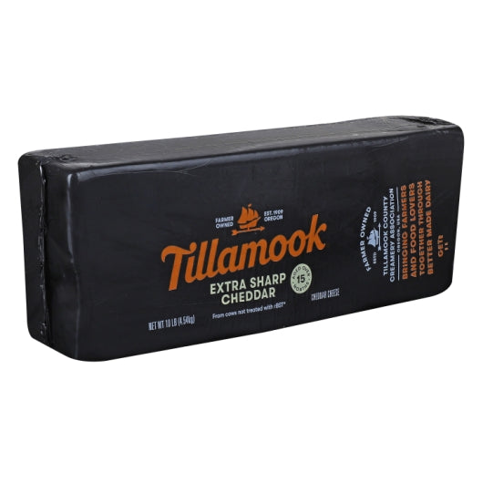 Tillamook Special Reserve Extra Sharp Cheese Loaf, 1 x 10 lb Case - Cheese & Dairy