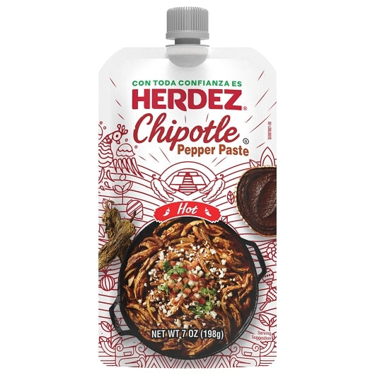 Herdez Chipotle Pepper Paste, 8 x 7 oz Case - Spices Seasonings