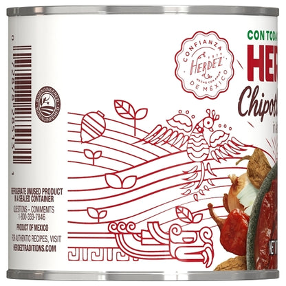 Herdez PEPPERS CHIPOTLE IN ADOBO SAUCE, 12 x 7 oz Case - DOT product image 3