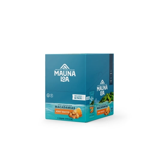 Mauna Loa Honey Roasted Macadamia Nuts Single Serve Bag, 12 x 1 oz Case - Nuts & Seeds