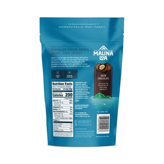 Mauna Loa Dark Chocolate Covered Macadamia Nuts Bag, 6 x 4 oz Case - Nuts & Seeds - image 2