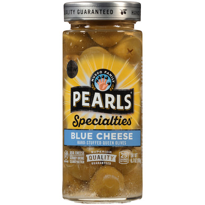 Pearls Blue Cheese Stuffed Queen Olives Jar, 6 x 6.7 oz Case - DOT product image 5