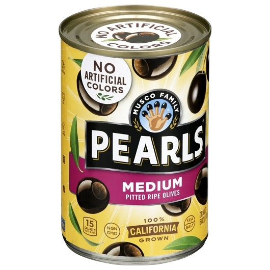 Pearls Medium Pitted Olives Canned, 12 x 6 oz Case - DOT product image 3