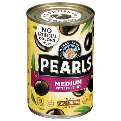 Pearls Medium Pitted Olives Canned, 12 x 6 oz Case - DOT product image 3