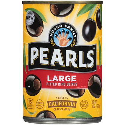 Pearls Large Pitted Ripe Olives Canned, 12 x 6 oz Case - DOT product image 3
