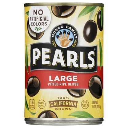 Pearls Large Pitted Ripe Olives Canned, 12 x 6 oz Case - DOT product image 2