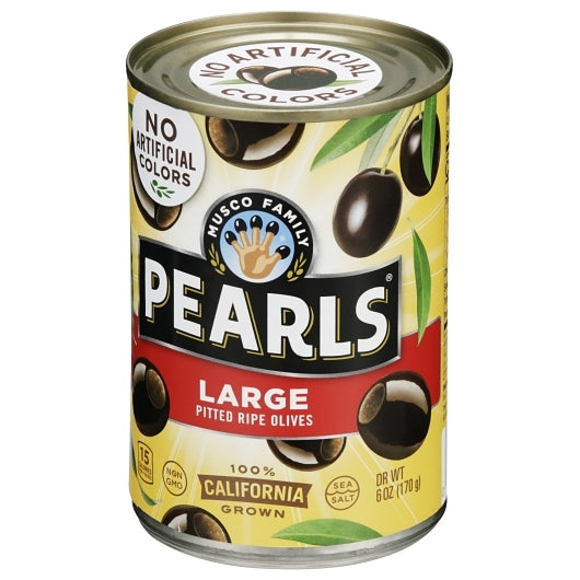 Pearls Large Pitted Ripe Olives Canned, 12 x 6 oz Case - DOT product image 6