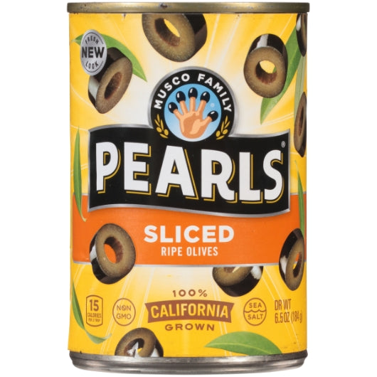Pearls Black Ripe Sliced Olives Canned, 12 x 6.5 oz Case - Condiments & Sauces - image 2