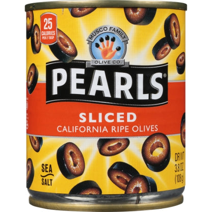 Pearls Sliced Black Olives Canned, 12 x 3.8 oz Case - DOT product image 3