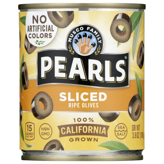 Pearls Sliced Black Olives Canned, 12 x 3.8 oz Case - DOT product image 2