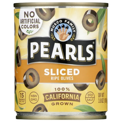 Pearls Sliced Black Olives Canned, 12 x 3.8 oz Case - DOT product image 2