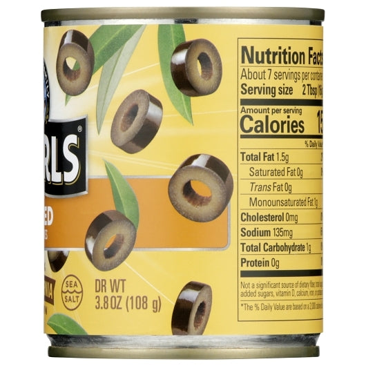 Pearls Sliced Black Olives Canned, 12 x 3.8 oz Case - DOT product image 7
