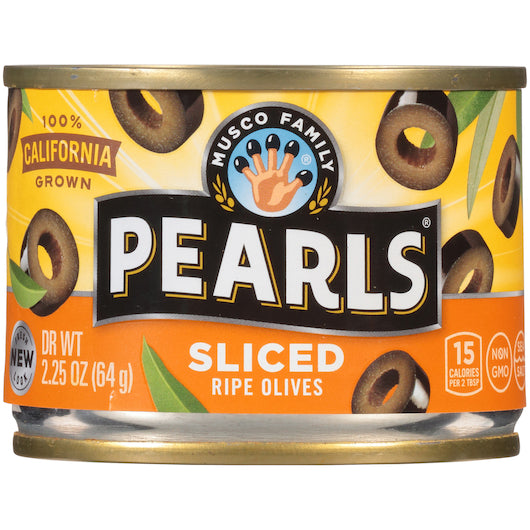 Pearls Sliced Black Ripe Olives Canned, 12 x 2.25 oz Case - DOT product image 3