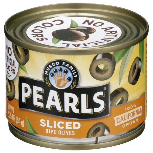 Pearls Sliced Black Ripe Olives Canned, 12 x 2.25 oz Case - DOT product image 6
