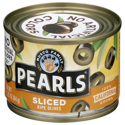 Pearls Sliced Black Ripe Olives Canned, 12 x 2.25 oz Case - DOT product image 6