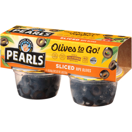Pearls Black Sliced Olives To Go, 6 x 5.6 oz Case - DOT product image 7