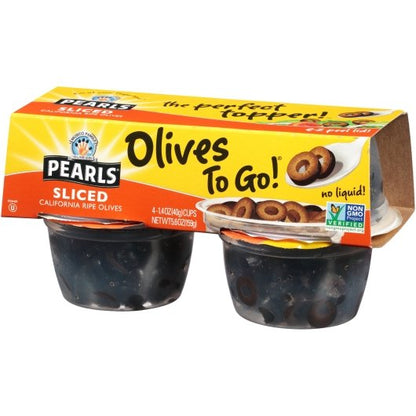 Pearls Black Sliced Olives To Go, 6 x 5.6 oz Case - DOT product image 8