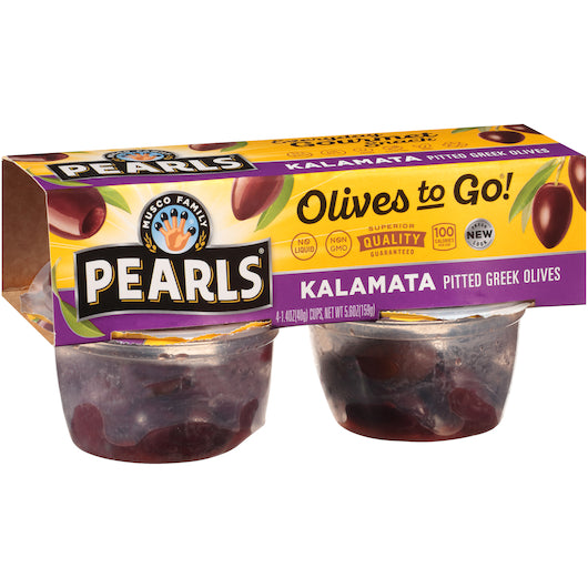 Pearls Kalamata Pitted Olives To Go, 6 x 5.6 oz Case - DOT product image 5