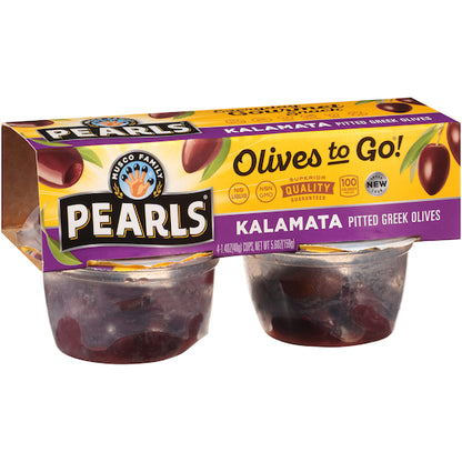 Pearls Kalamata Pitted Olives To Go, 6 x 5.6 oz Case - DOT product image 5
