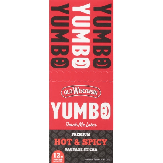Old Wisconsin Yumbo Hot & Spicy Old Wisconsin Sticks, 4 x 20 x 2 oz Case - Meat, Poultry & Seafood - image 2