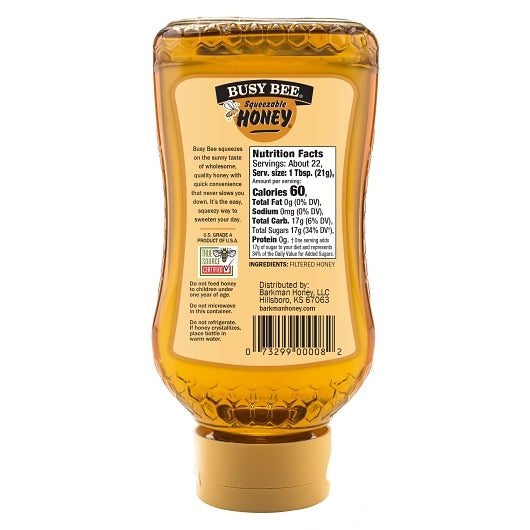 Busy Bee Honey Bottle, 12 x 16 oz Case - DOT product image 5