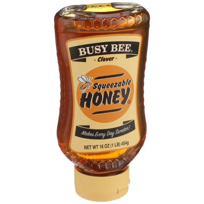 Busy Bee Import Honey Bottle, 12 x 16 oz Case - Alternate product angle or state