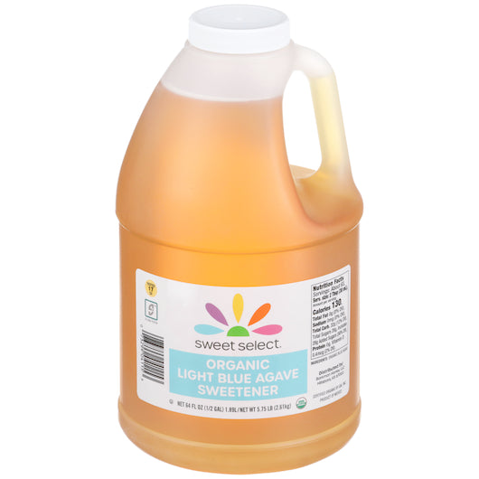 Sweet Select Organic Pure Blue Agave Bulk, 4 x 5.75 lb Case - Condiments & Sauces