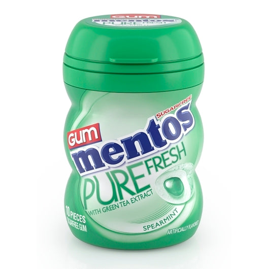 Mentos Spearmint Gum, 12 x 10 x 10 PC Case - Candy & Confections