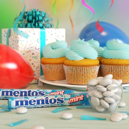 Mentos Roll Chewy Mints, 24 x 15 x 1.32 oz Case - Candy & Confections