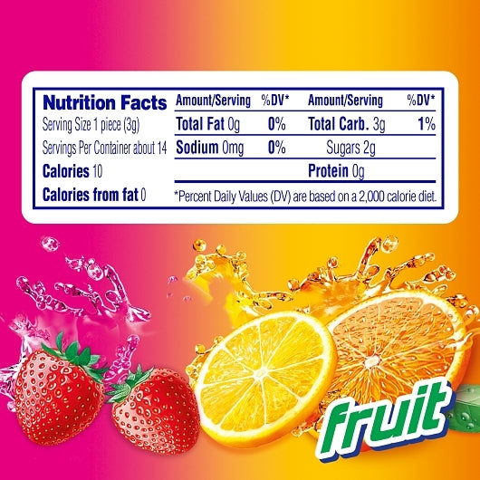 Mento Chewy Mints Vertical Showbox Mixed Fruit Candy, 24 x 15 x 1.32 oz Case - DOT product image 4