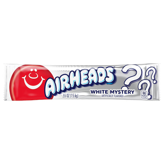 Airheads Open Stock Single White Mystery, 12 x 36 x 0.55 oz Case - Pantry Ingredients