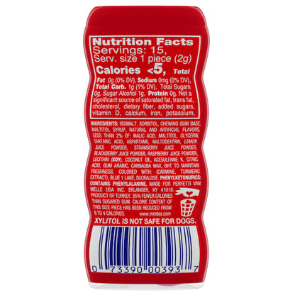 Mentos Sugar Free Pure Fresh Red Fruit Lime Gum, 12 x 10 x 15 PC Case - DOT product image 2